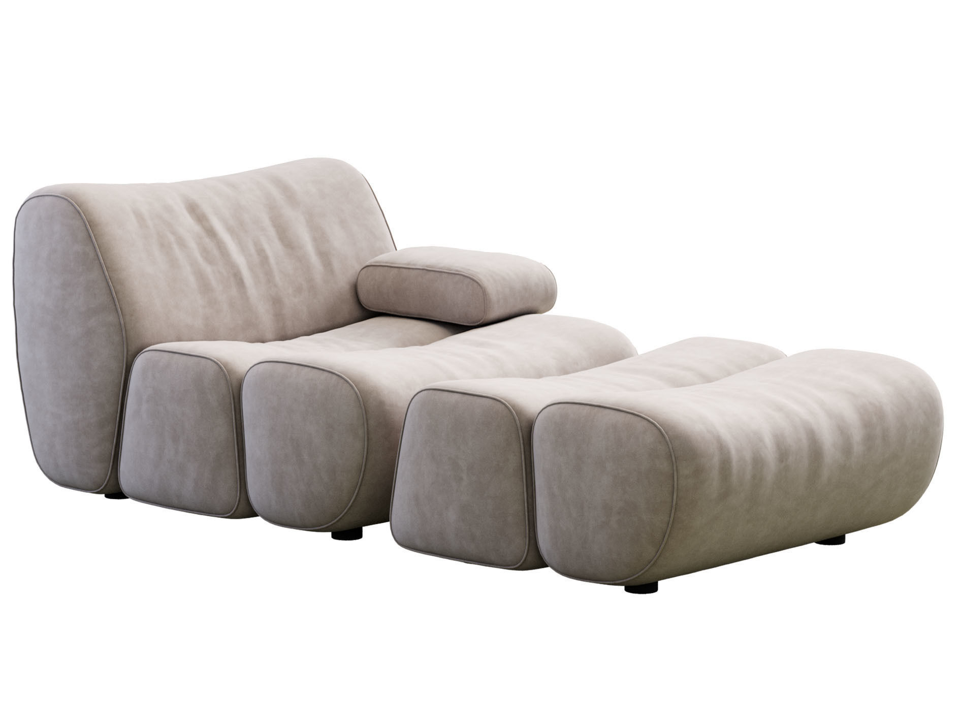 Ernest Armchair By Poliform 3D model_2