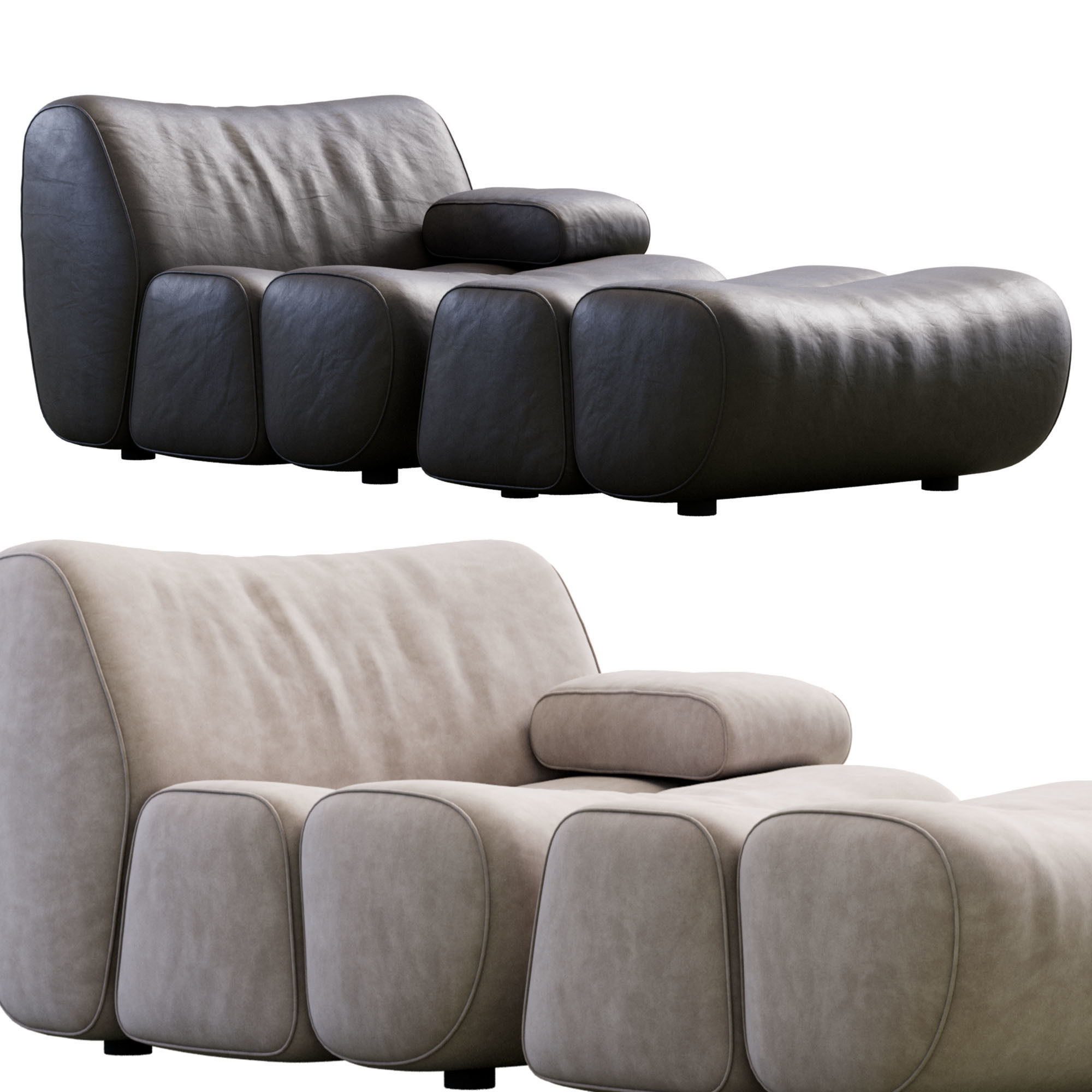 Ernest Armchair By Poliform 3D model_11