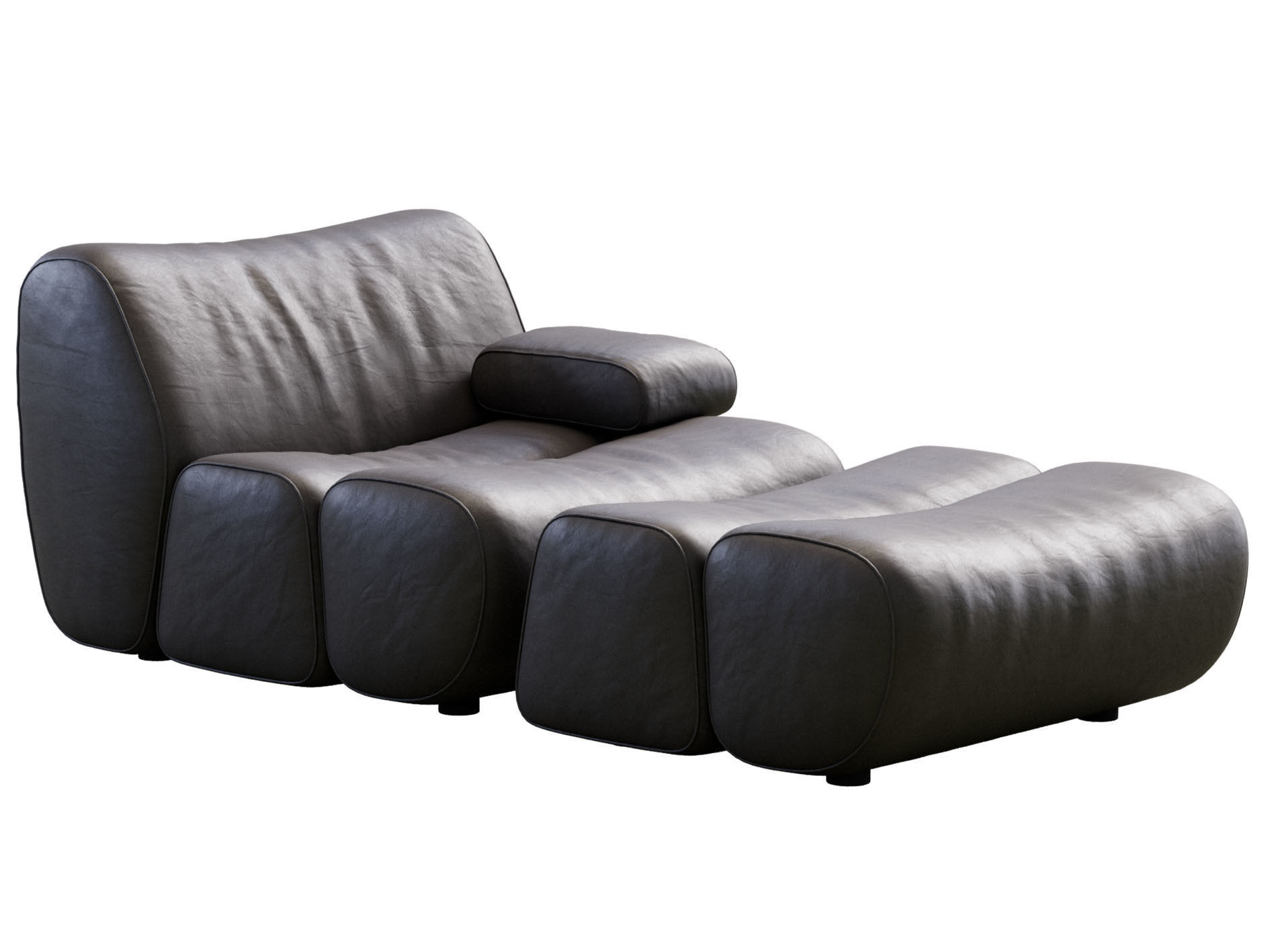 Ernest Armchair By Poliform 3D model_7