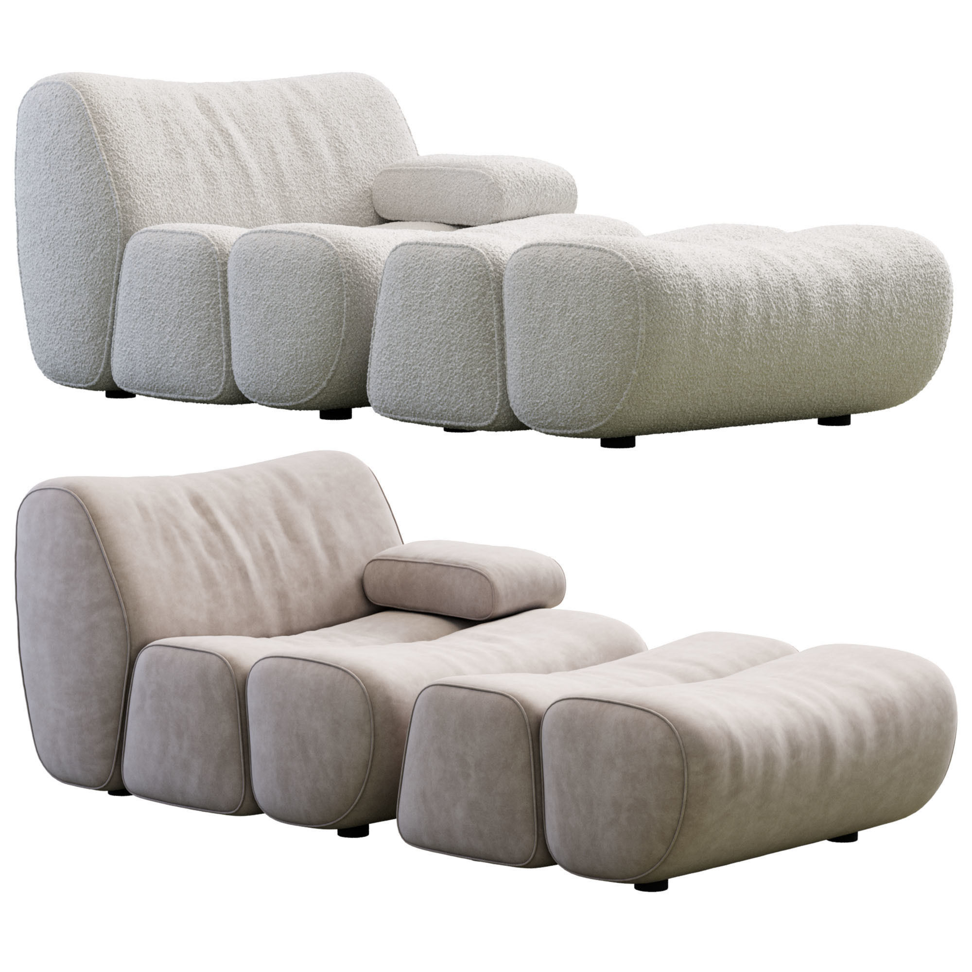 Ernest Armchair By Poliform 3D model_10