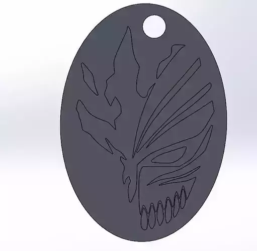 ichigo hollow mask keychain