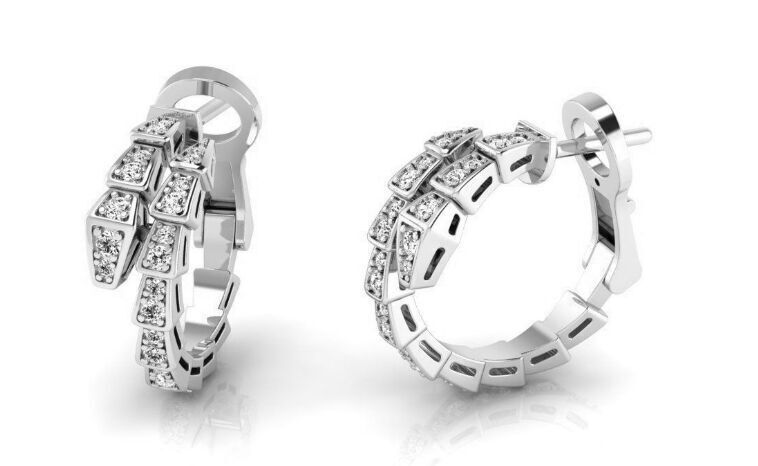 SERPENTI VIPER EARRINGS bulgari 3D print model_9