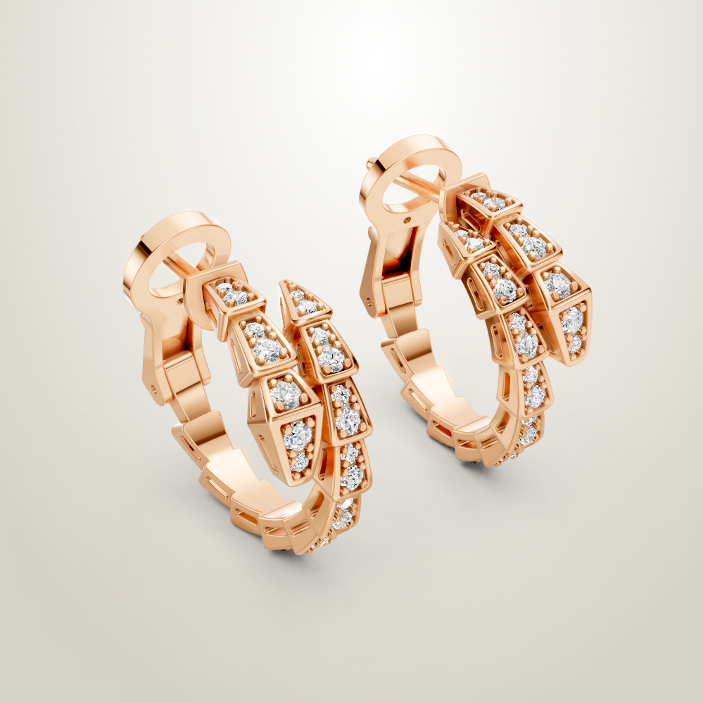 SERPENTI VIPER EARRINGS bulgari 3D print model_1