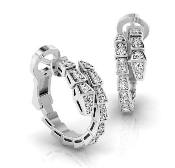 SERPENTI VIPER EARRINGS bulgari 3D print model_10