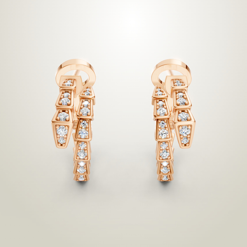 SERPENTI VIPER EARRINGS bulgari 3D print model_2