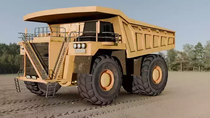 Realistic Construction Vehicle - Dump Truck