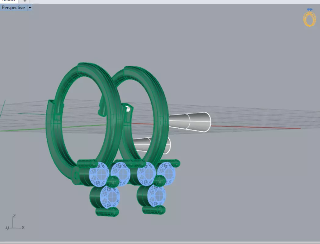 Baby Earring 3D print model_0