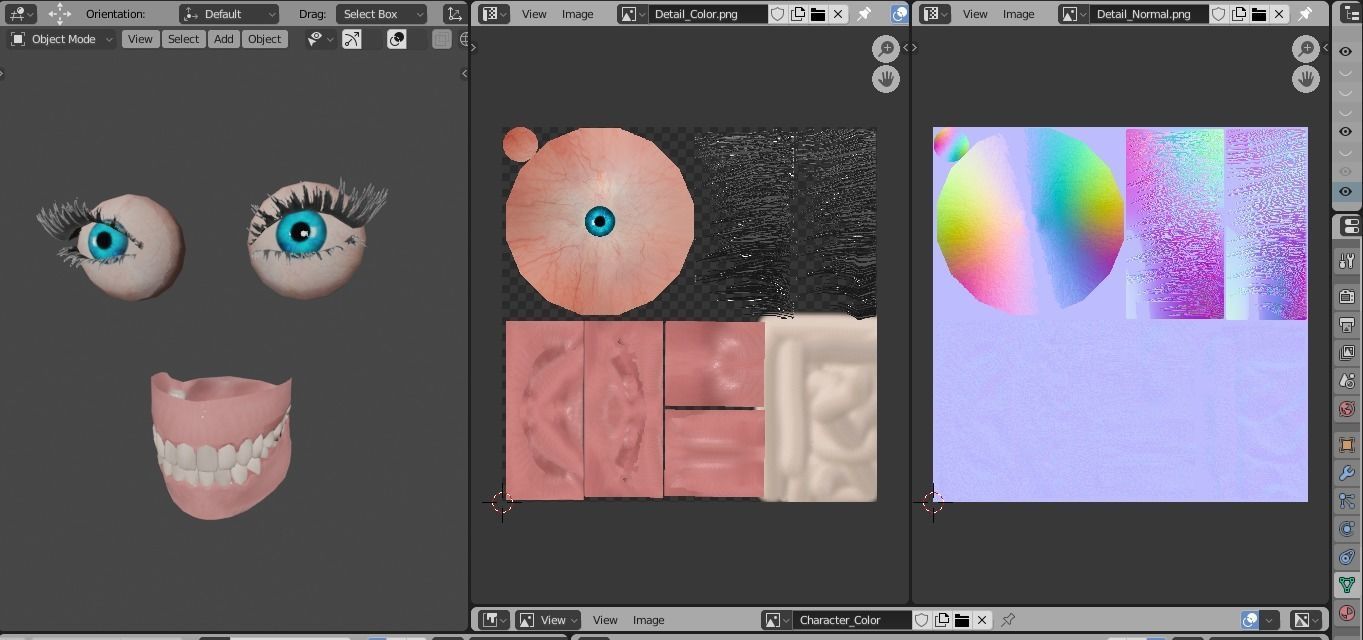 Sorceress of the Elements Game Character Low-poly 3D model_19