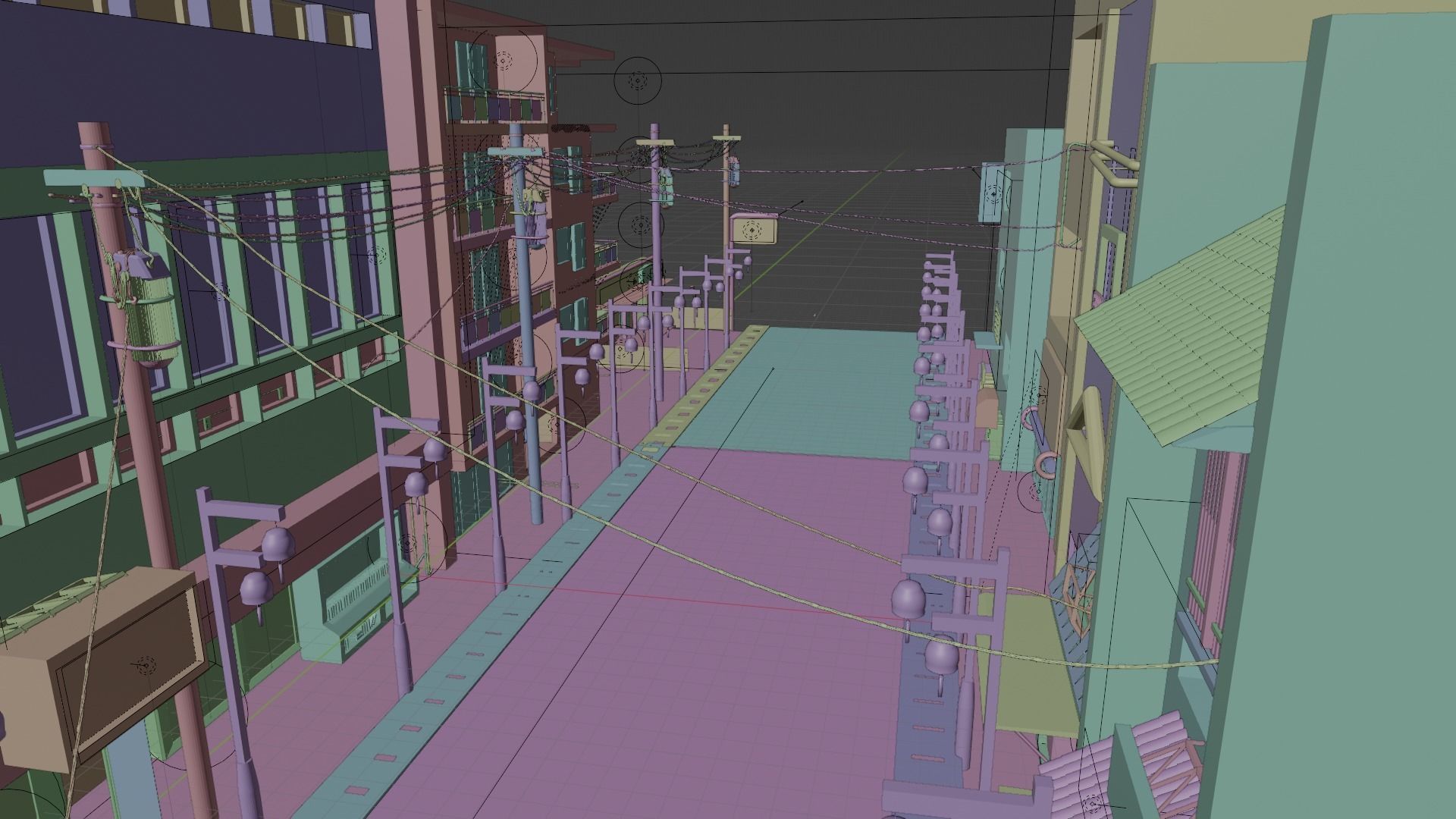 3d model windbreaker city Low-poly 3D model_4