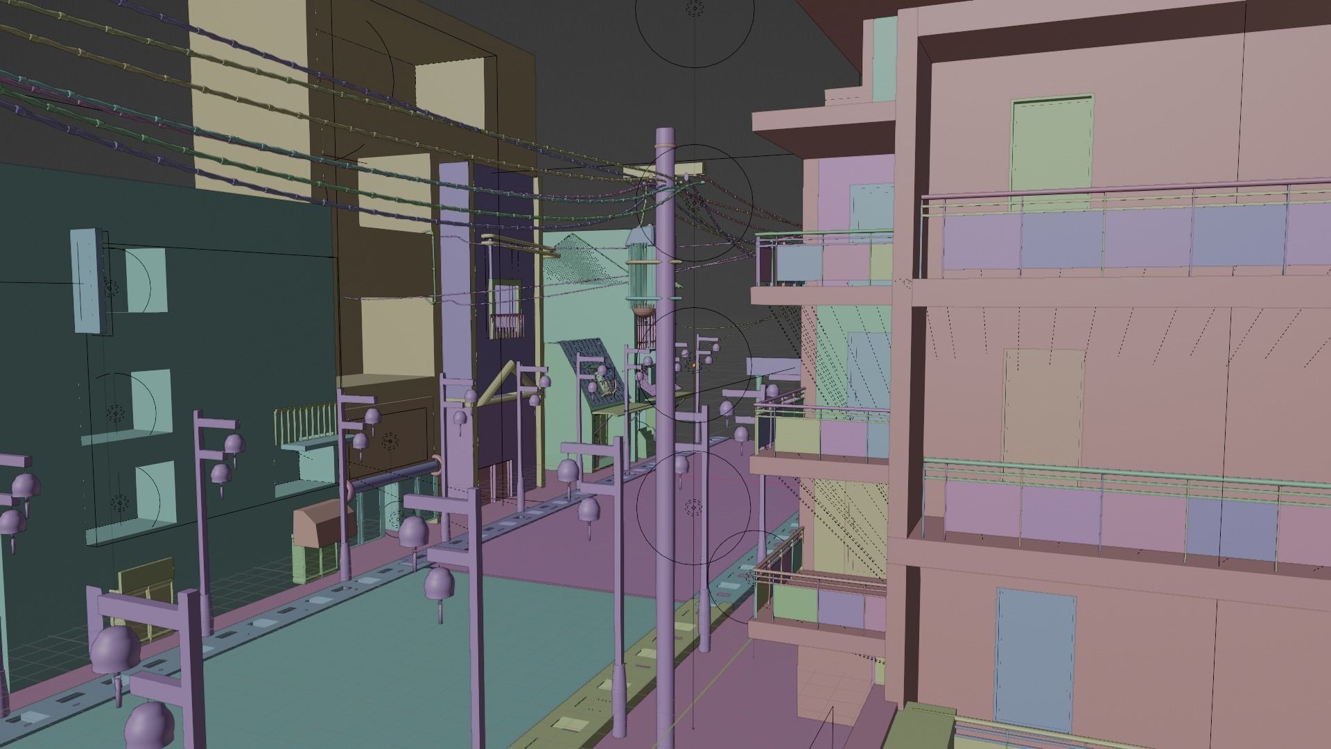 3d model windbreaker city Low-poly 3D model_2