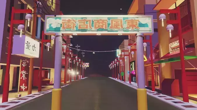 3d model windbreaker city