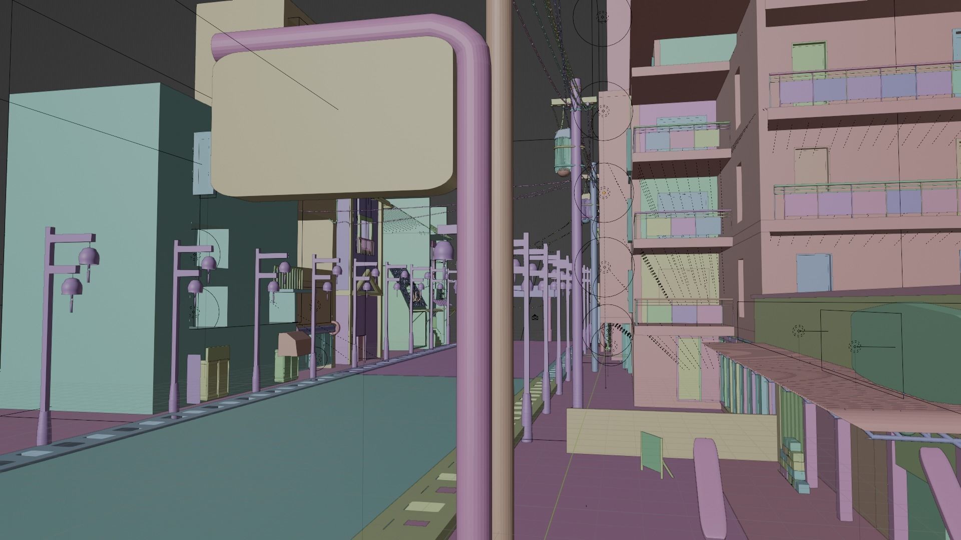 3d model windbreaker city Low-poly 3D model_3