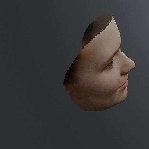 PopFace BaseMesh - Karen Gillan 3D model_6