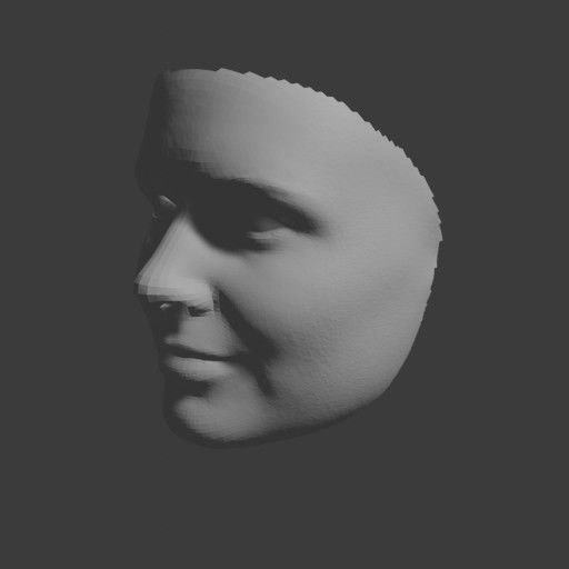 PopFace BaseMesh - Karen Gillan 3D model_7