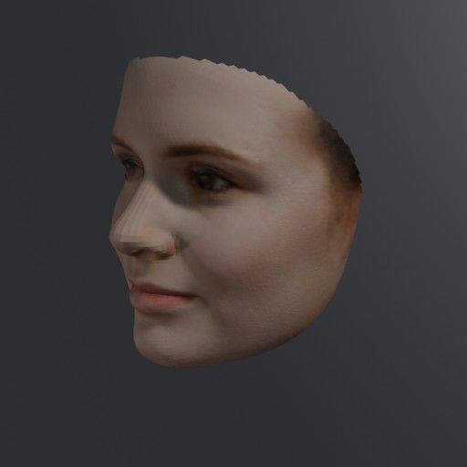 PopFace BaseMesh - Karen Gillan 3D model_2