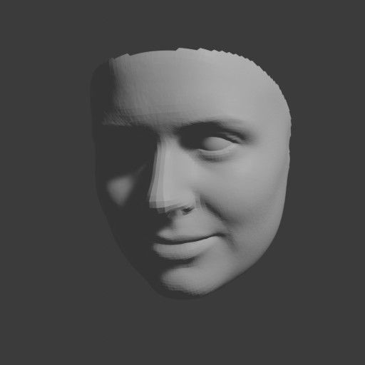 PopFace BaseMesh - Karen Gillan 3D model_8