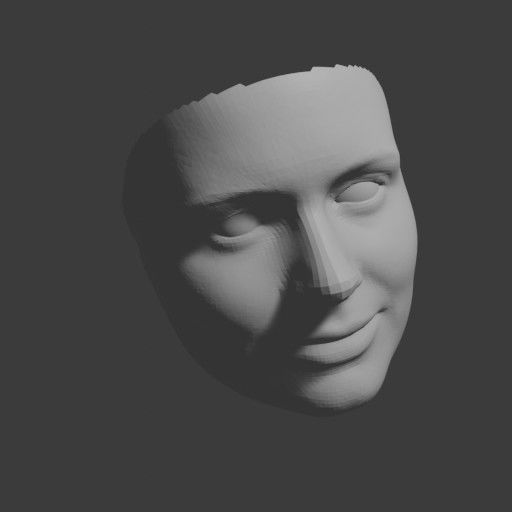 PopFace BaseMesh - Karen Gillan 3D model_9