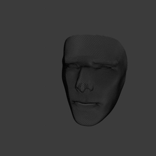 PopFace BaseMesh - Benedict Cumberbatch 3D model_12