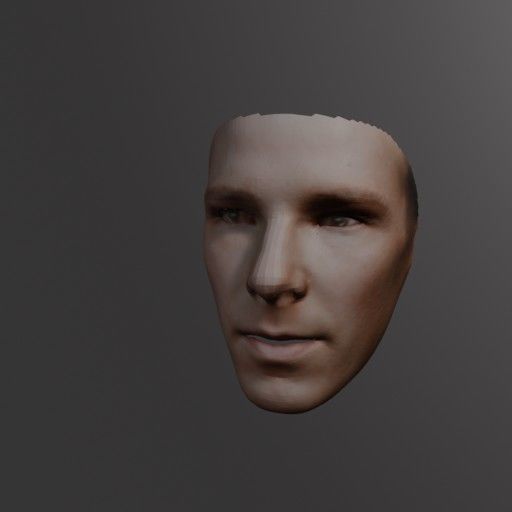 PopFace BaseMesh - Benedict Cumberbatch 3D model_3