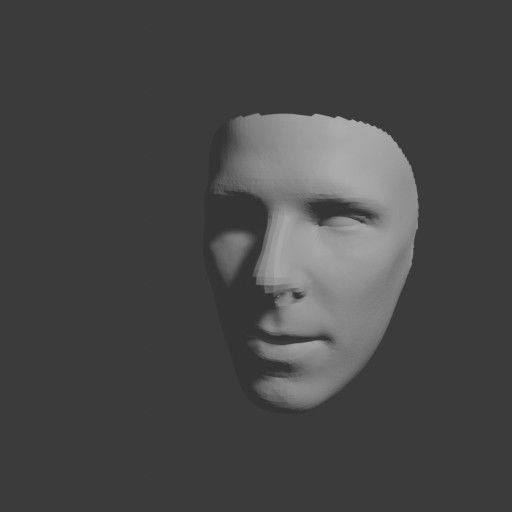PopFace BaseMesh - Benedict Cumberbatch 3D model_8