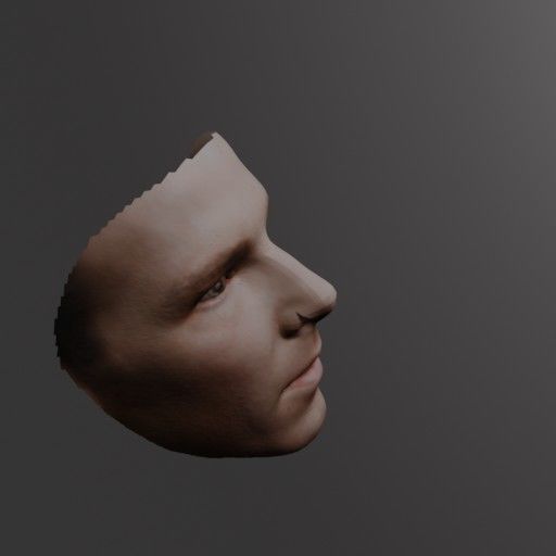 PopFace BaseMesh - Benedict Cumberbatch 3D model_6