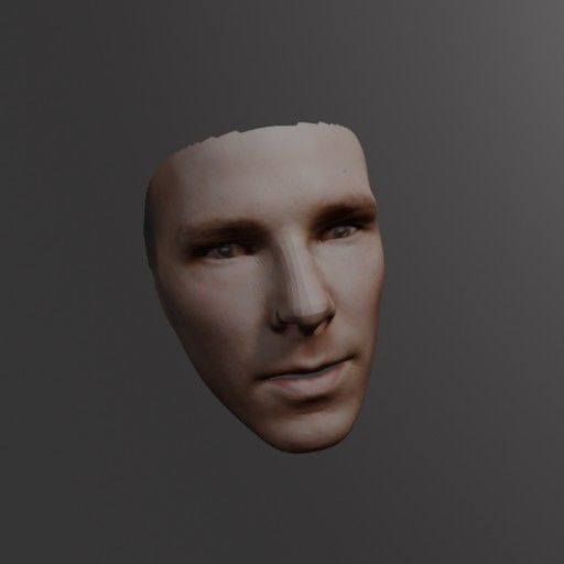 PopFace BaseMesh - Benedict Cumberbatch 3D model_4