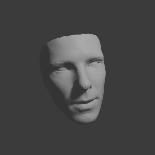 PopFace BaseMesh - Benedict Cumberbatch 3D model_9