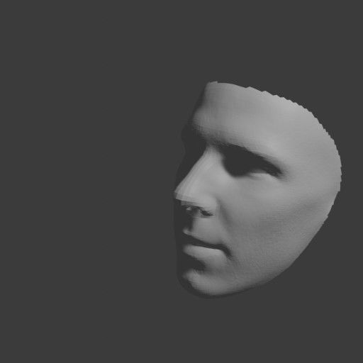 PopFace BaseMesh - Benedict Cumberbatch 3D model_7