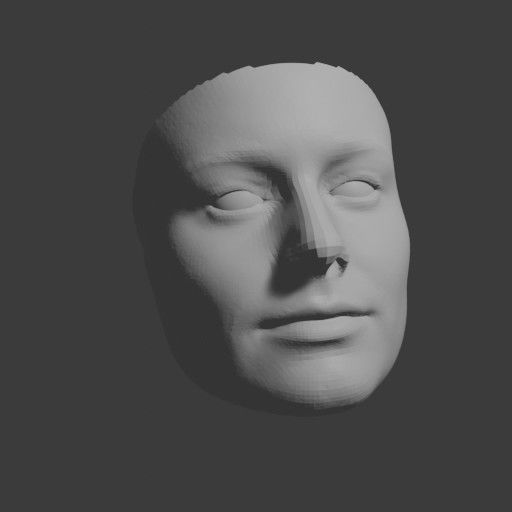 PopFace BaseMesh - Brie Larson 3D model_9