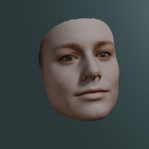 PopFace BaseMesh - Brie Larson 3D model_4