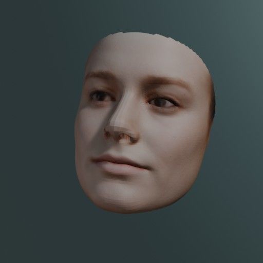 PopFace BaseMesh - Brie Larson 3D model_3
