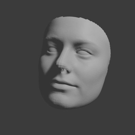 PopFace BaseMesh - Brie Larson 3D model_8