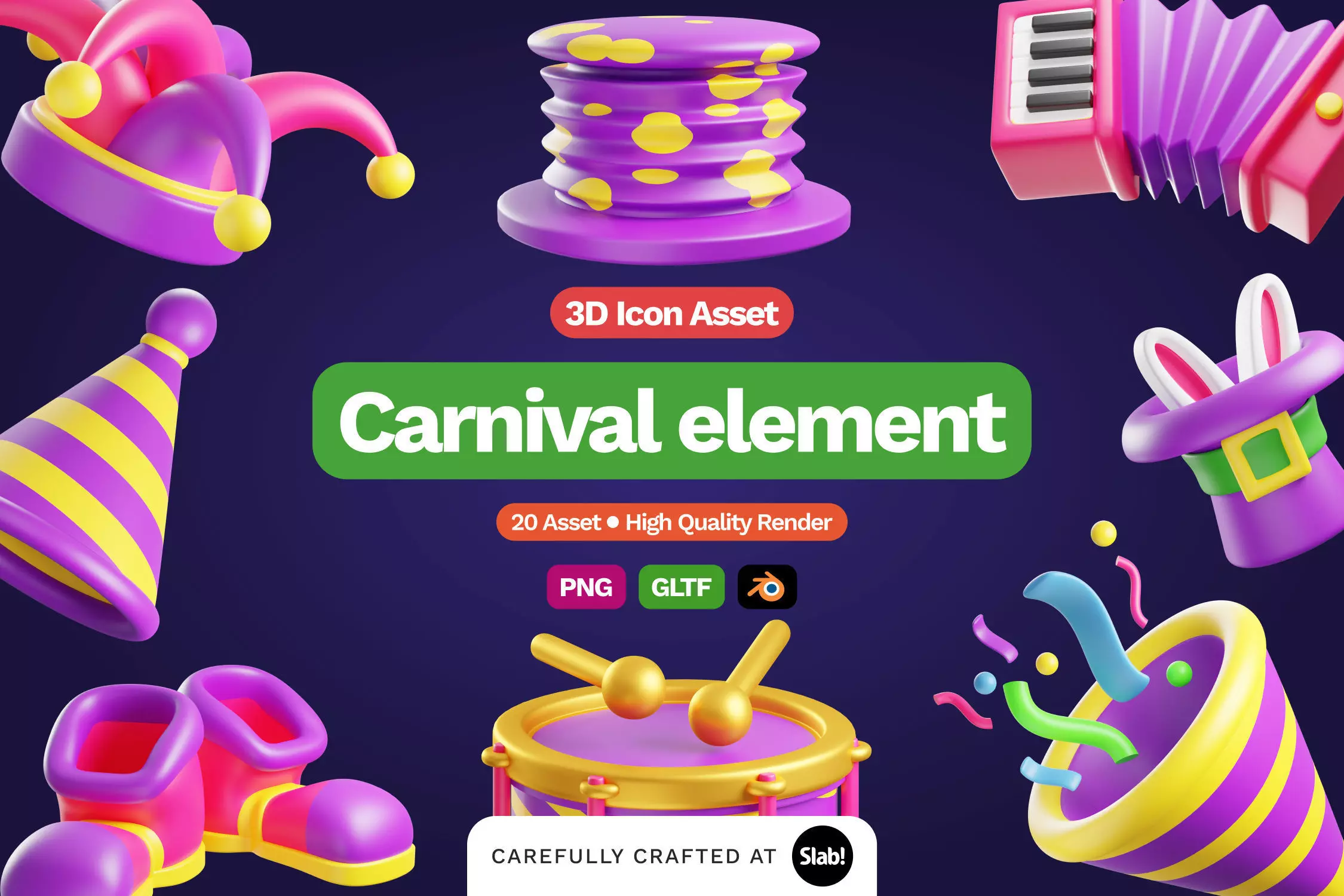 3D Carnival 3D model_0