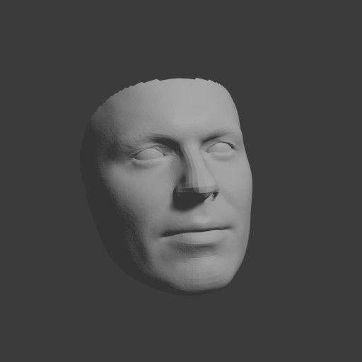 PopFace BaseMesh - Michael Keaton 3D model_9