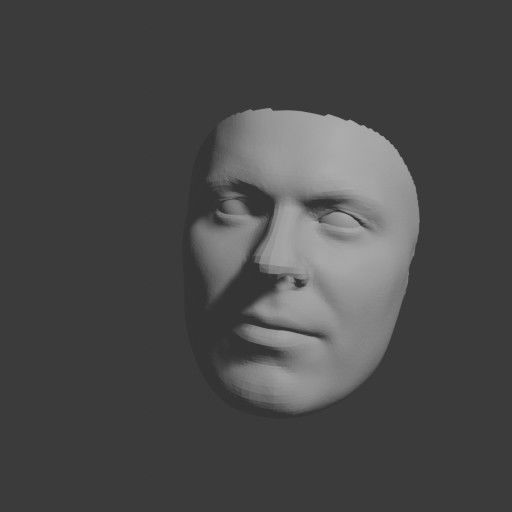 PopFace BaseMesh - Michael Keaton 3D model_8