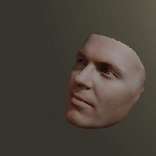PopFace BaseMesh - Michael Keaton 3D model_2