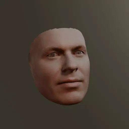 PopFace BaseMesh - Michael Keaton 3D model_0