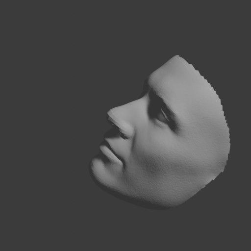 PopFace BaseMesh - Dwayne Johnson 3D model_7