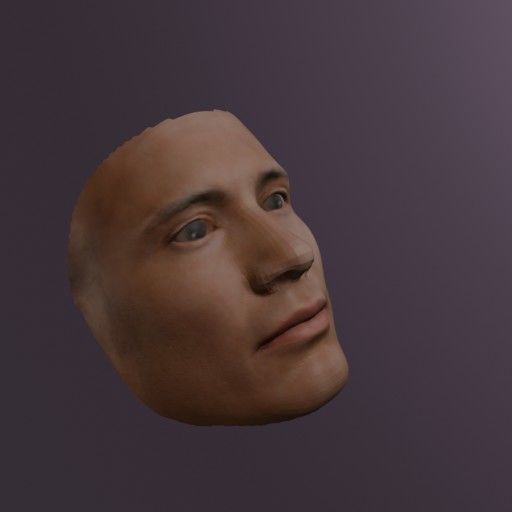 PopFace BaseMesh - Dwayne Johnson 3D model_6