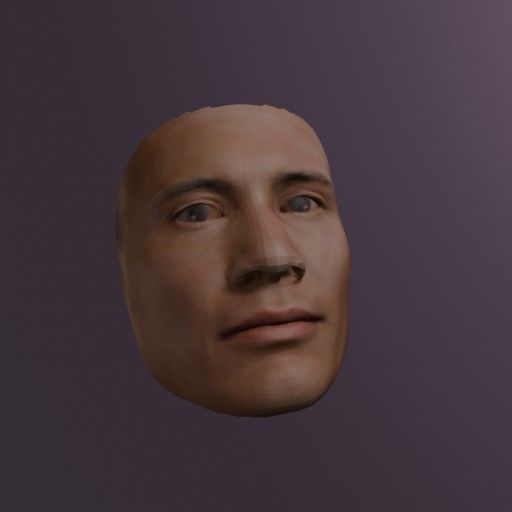 PopFace BaseMesh - Dwayne Johnson 3D model_5