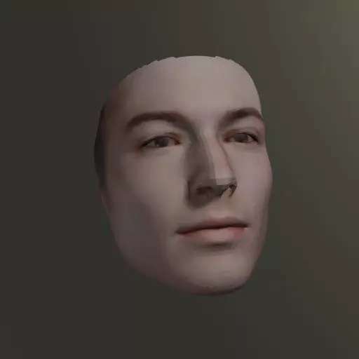 PopFace BaseMesh - Ezra Miller 3D model_0