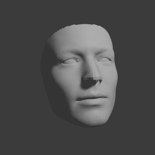 PopFace BaseMesh - Ezra Miller 3D model_9