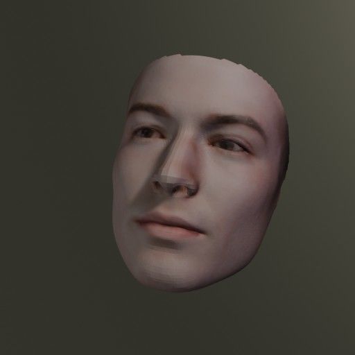PopFace BaseMesh - Ezra Miller 3D model_3