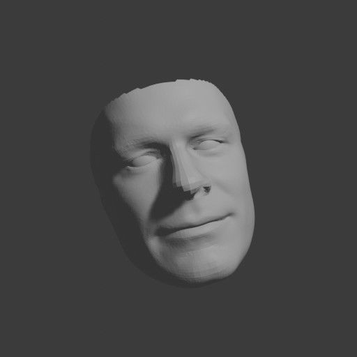 PopFace BaseMesh - John Cena 3D model_9
