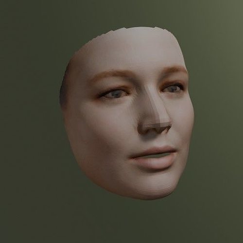 PopFace BaseMesh - Jennifer Lawrence 3D model