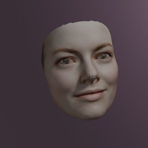 PopFace BaseMesh - Emma Stone 3D model
