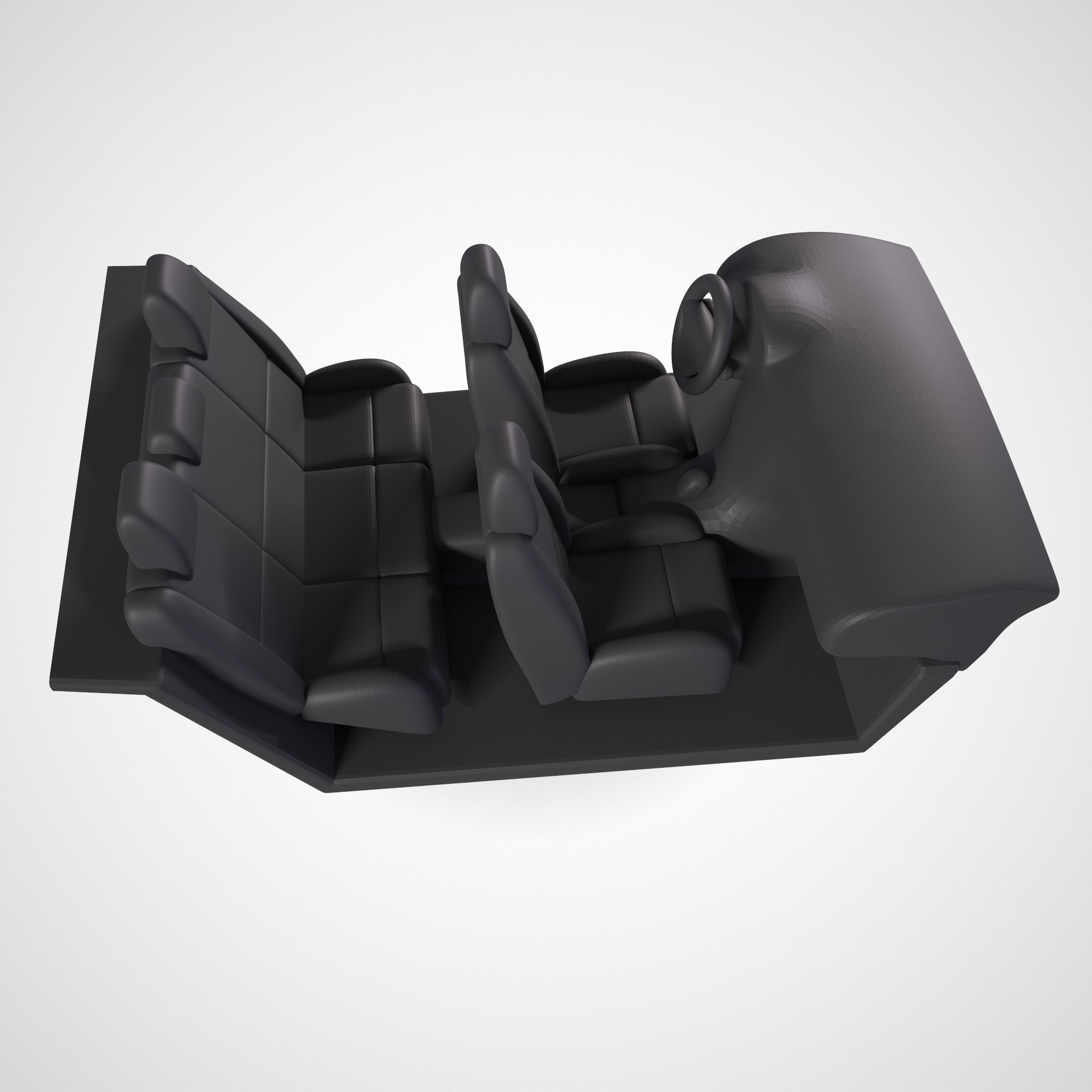 Toyota 4runner 1989 Interior 3D print model_4