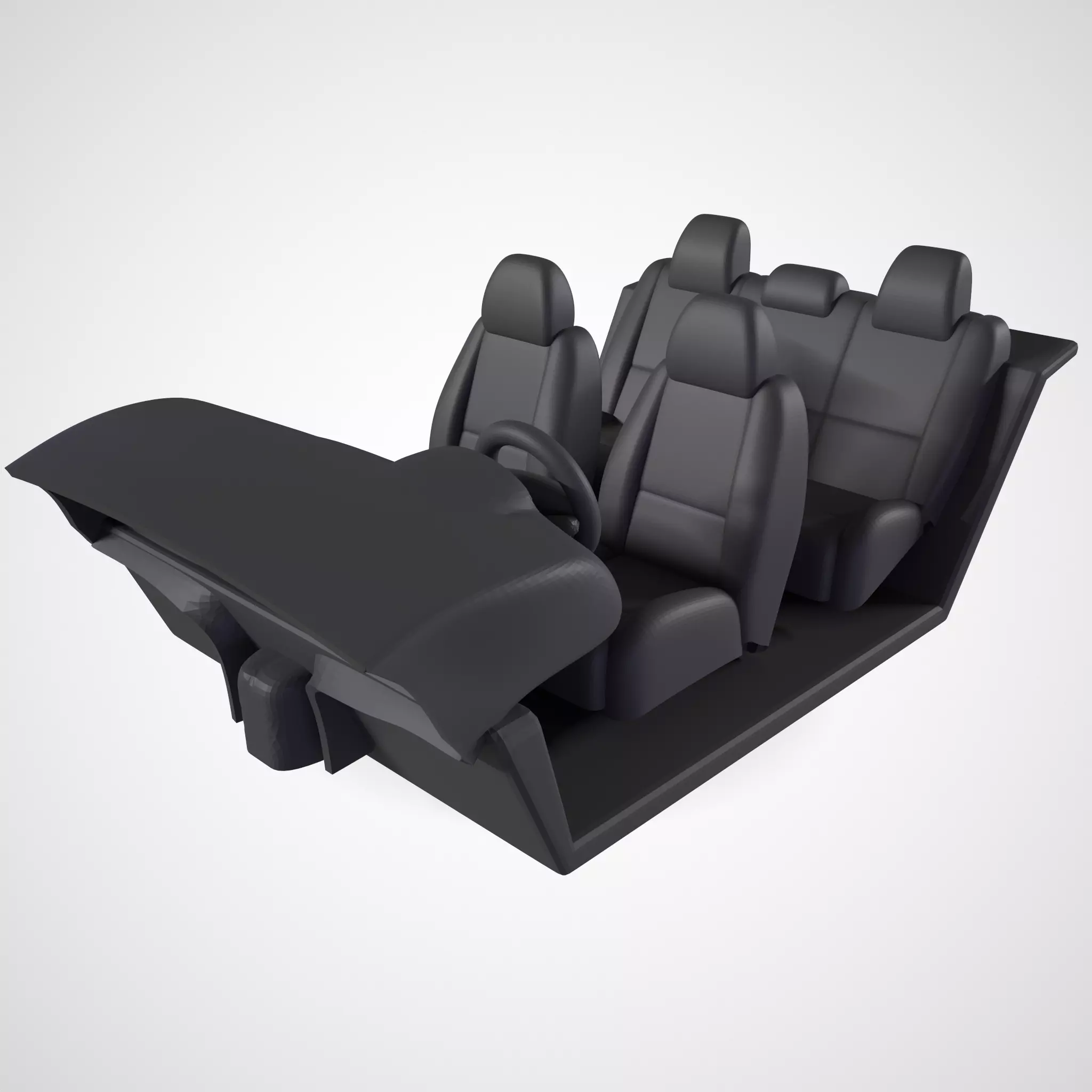 Toyota 4runner 1989 Interior 3D print model_0