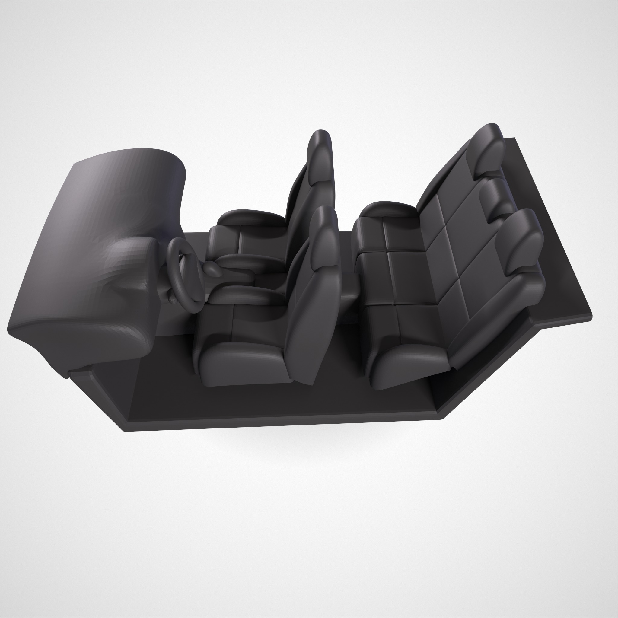 Toyota 4runner 1989 Interior 3D print model_5