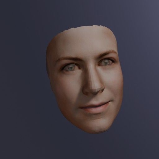 PopFace BaseMesh - Jennifer Aniston 3D model_4